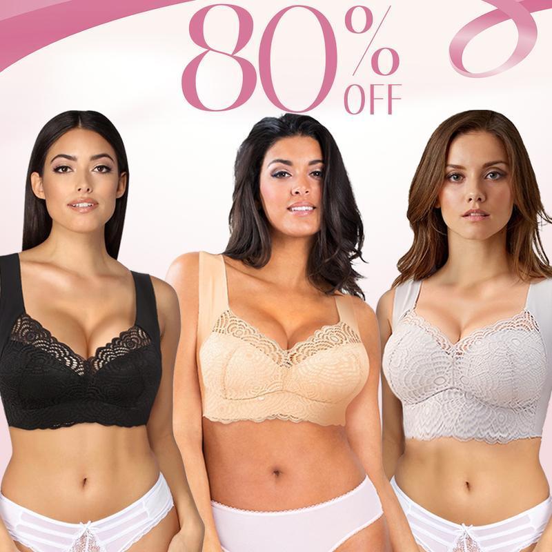 Ultimate Lift Stretch Full-Figure Seamless Lace Cut-Out Bra