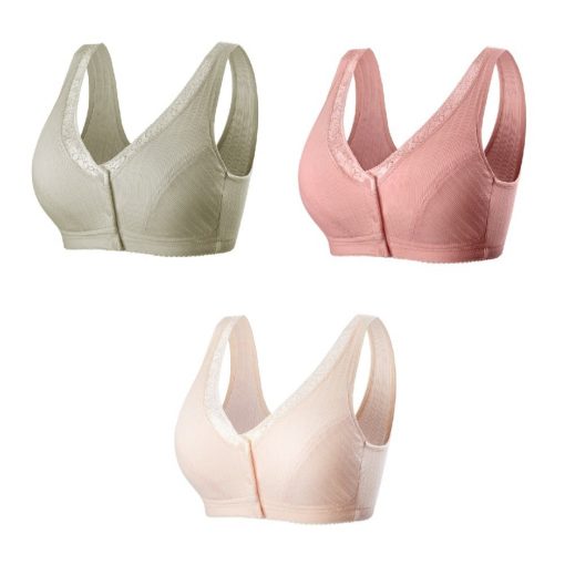 3 PCS Comfortable Cotton Large Size  Bra
