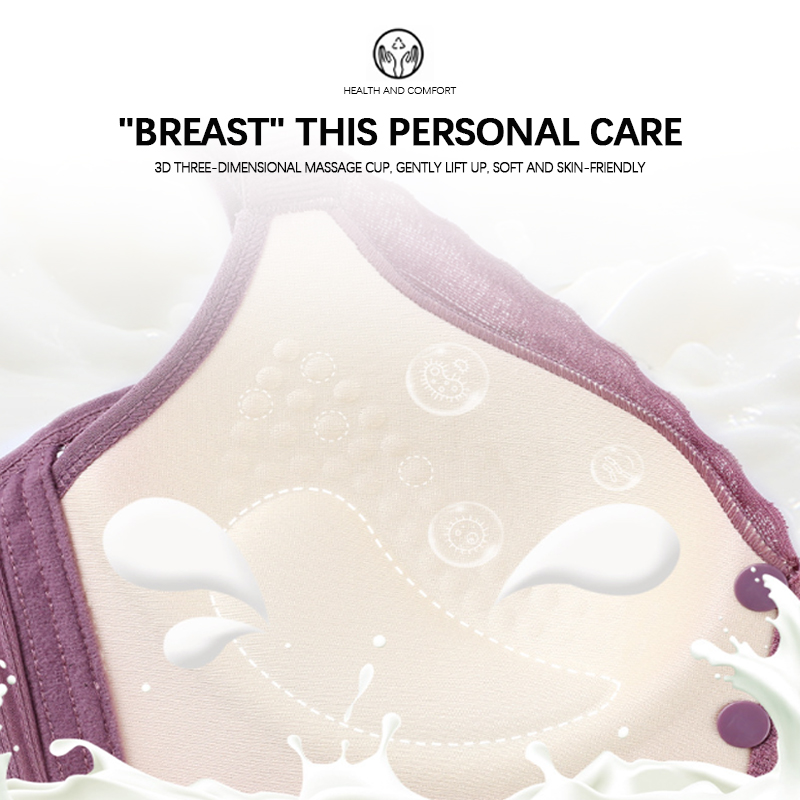 Buy 1 Free 1🔥 Plus Size Cotton Front Buckle Bra