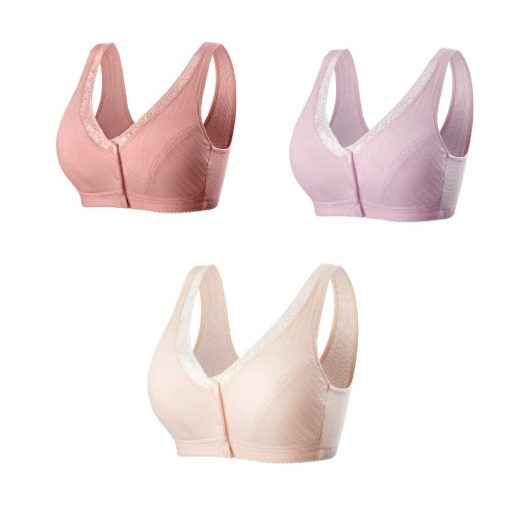 3 PCS Comfortable Cotton Large Size  Bra