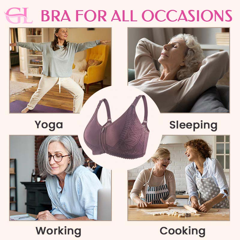 ✨Last day 80% OFF✨Wireless Zip Front Full Coverage Bra🎁BEST GIFT