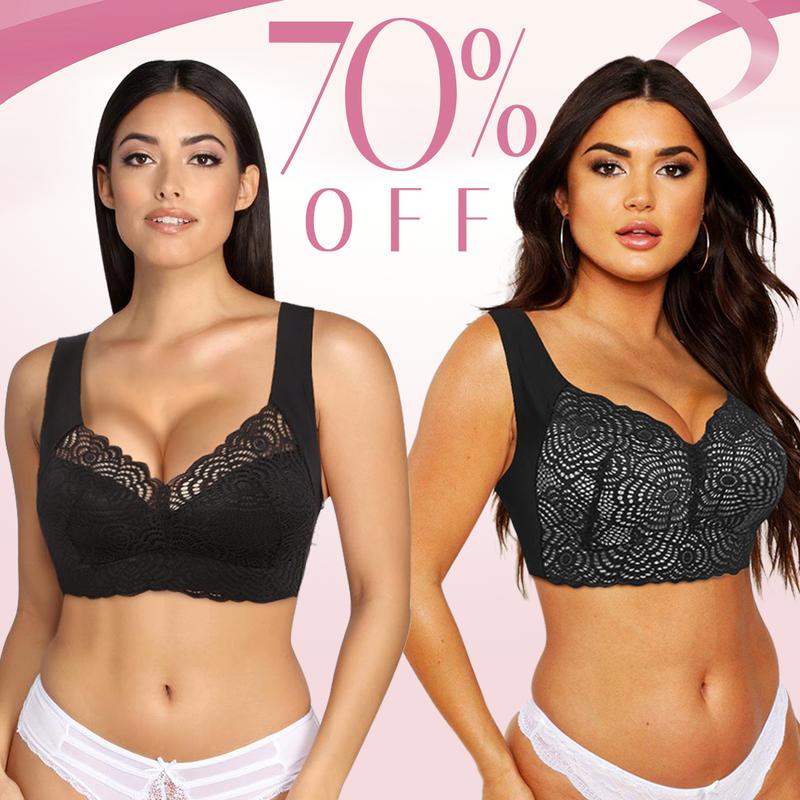 Ultimate Lift Stretch Full-Figure Seamless Lace Cut-Out Bra