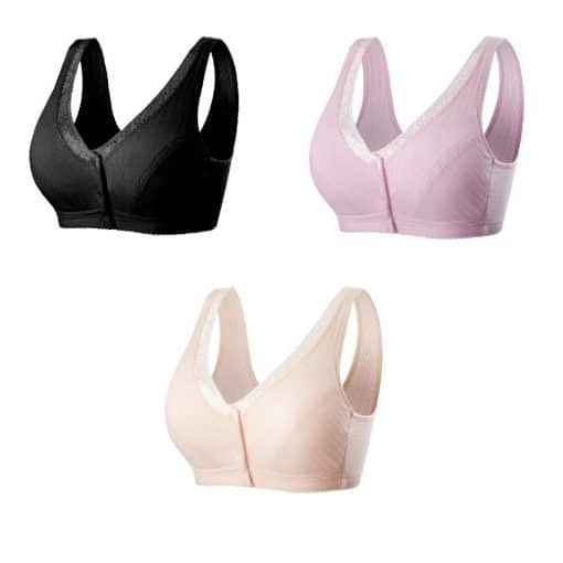 3 PCS Comfortable Cotton Large Size  Bra