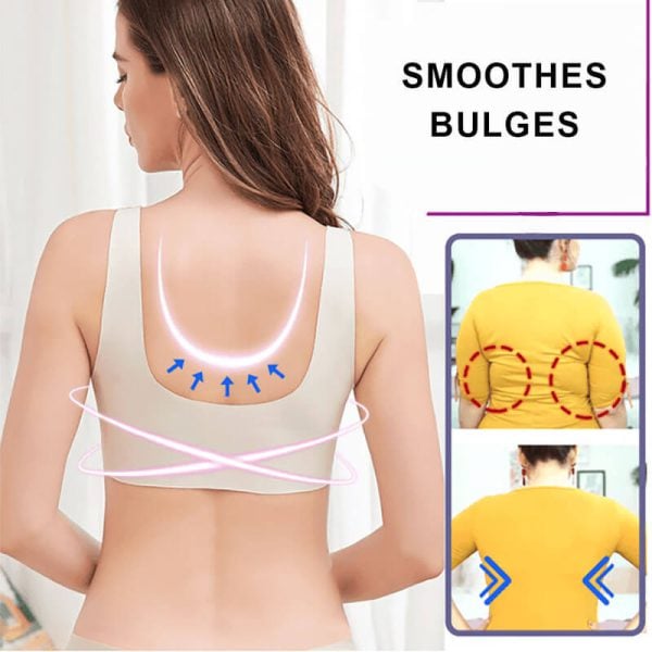 ROSY LIFT BRA – Plus Size Comfort Extra Elastic Wireless Support Lace Bra (From M to 5XL)