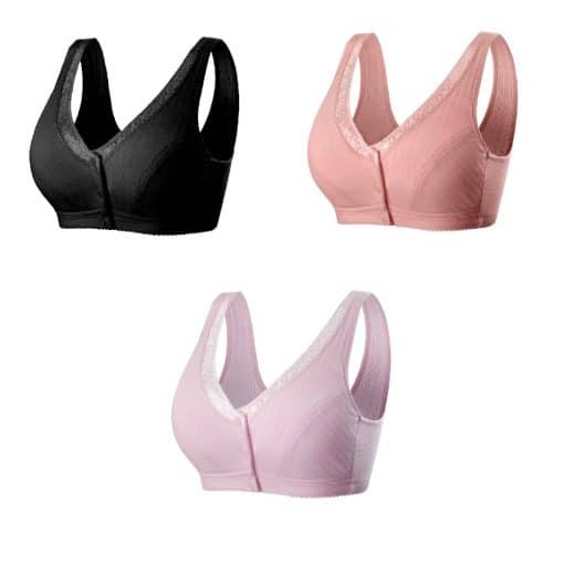 3 PCS Comfortable Cotton Large Size  Bra
