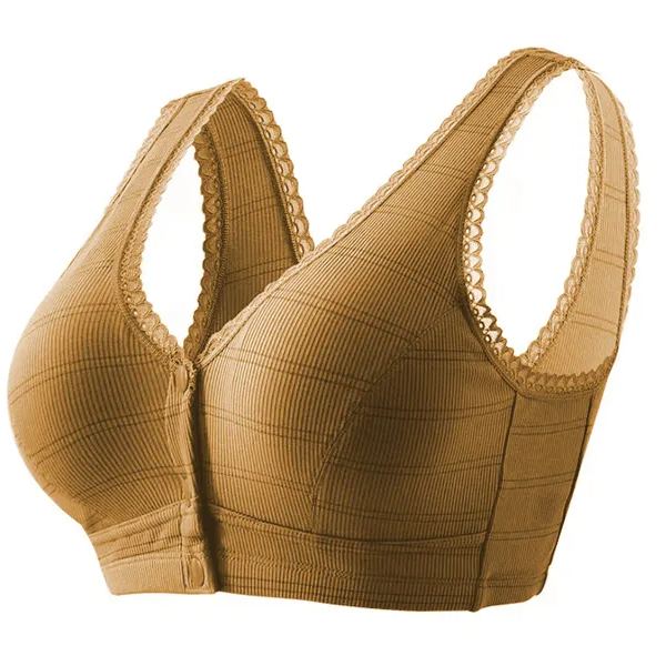 Buy 1 Free 1🔥 Plus Size Cotton Front Buckle Bra