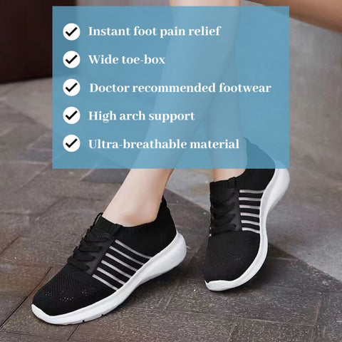 Onecomfy Women Breathable Arch Support Elastic Orthopedic Shoes