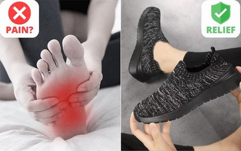 Onecomfy Women Orthopedic Comfortable Slip-on Walking Shoes