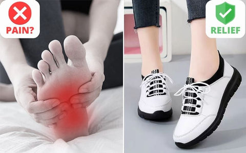 Onecomfy Women Orthopedic Leather Anti-Slip Shoes