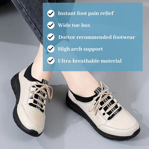 Onecomfy Women Orthopedic Leather Anti-Slip Shoes