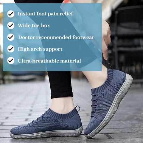 Onecomfy Women Versatile Slip-on Walking Shoes Elastic Mesh Leisure