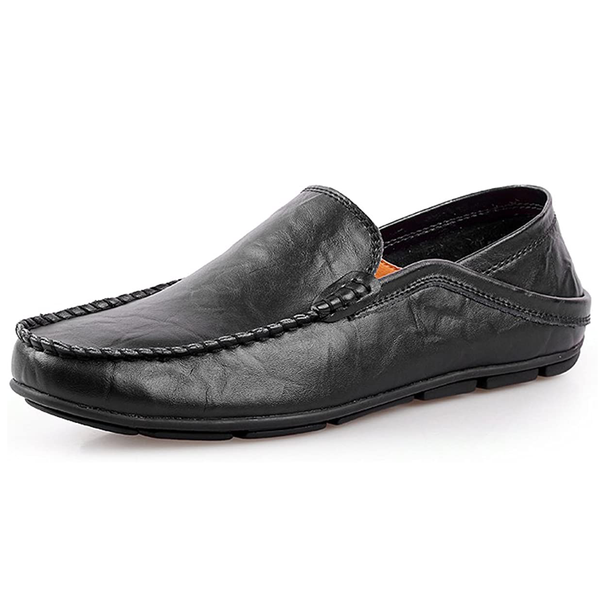 🔥Hot Sale 🎉 Men's Comfy Casual Leather Driving Style Slip On Leather Loafer