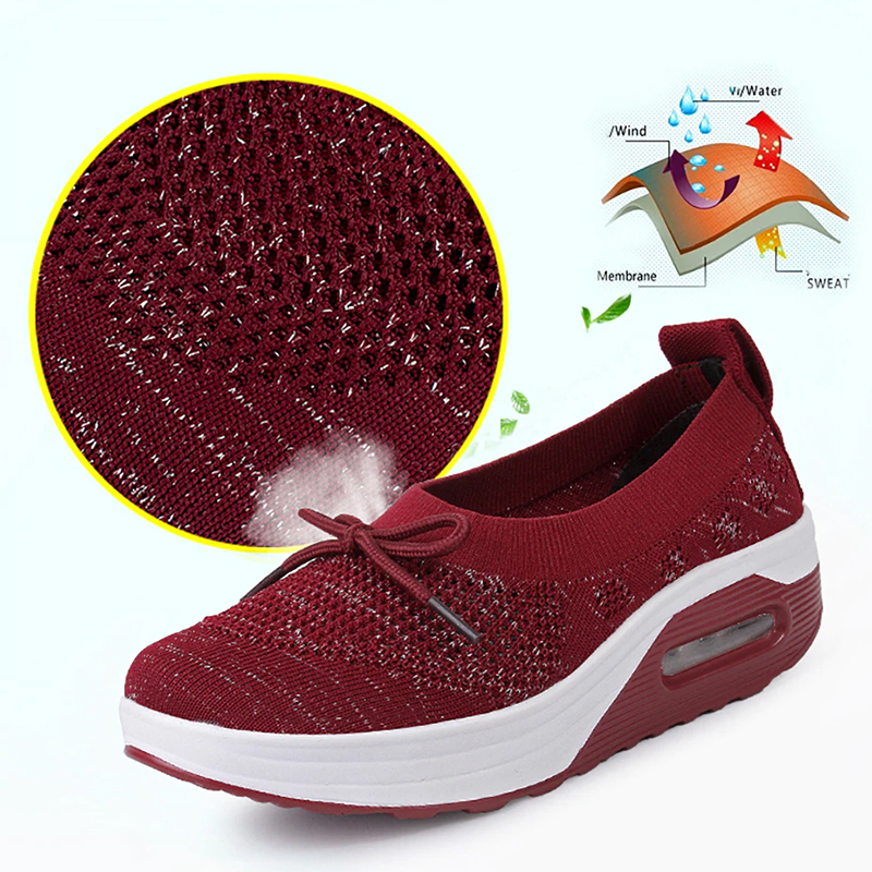 🔥Summer Top Sale🔥Women Lightweight Slip-on Air Cushion Orthopedic Walking Shoes