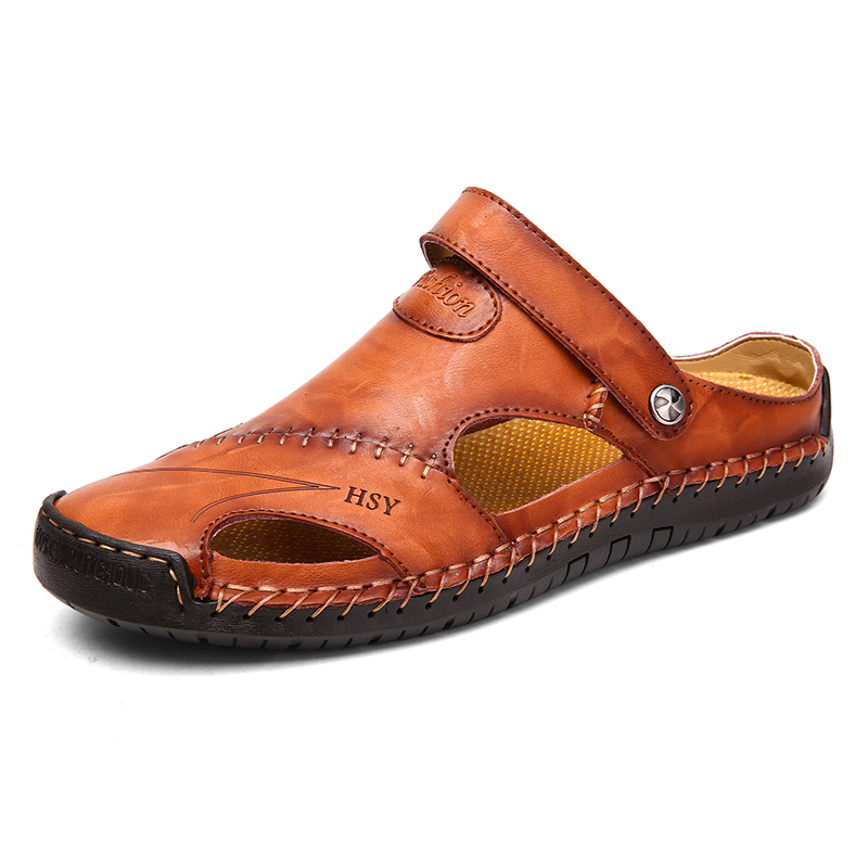 Men's Soft Outdoor Sports Leather Sandals