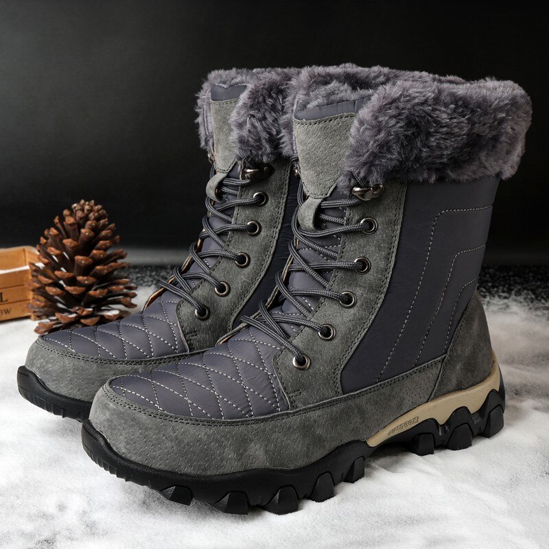 Quality Waterproof With Fur Snow Boots