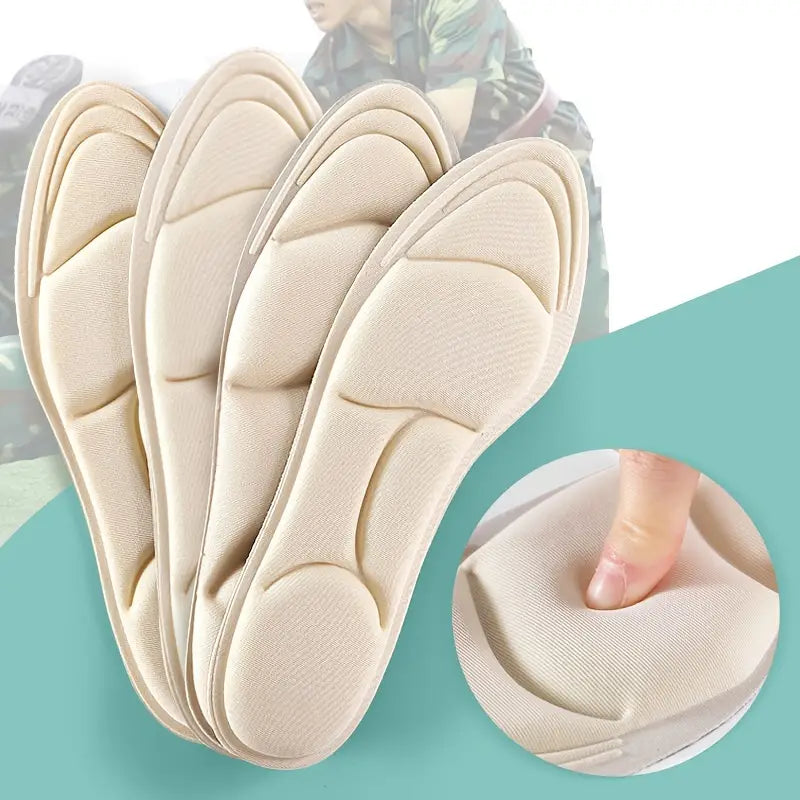 6D Orthopedic Insoles With Arch Support, Memory Foam Insole Designed For Aching, Swollen, Diabetic Or Sore Arthritic Feet