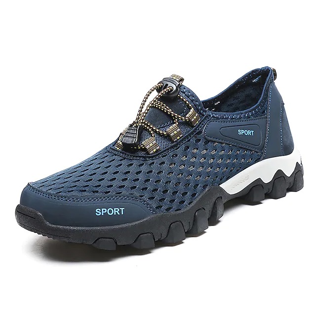 Men's Breathable Outdoor Mesh Elastic Fabric Non-slip Sneakers Quick D
