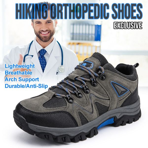 🔥Last Day 55% OFF🔥 Men's Comfy Arch Support Lightweight Breathable Hiking Orthopedic Shoes