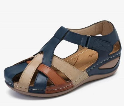PREMIUM Leather Retro Arch Support Comfy Round Toe Sandals