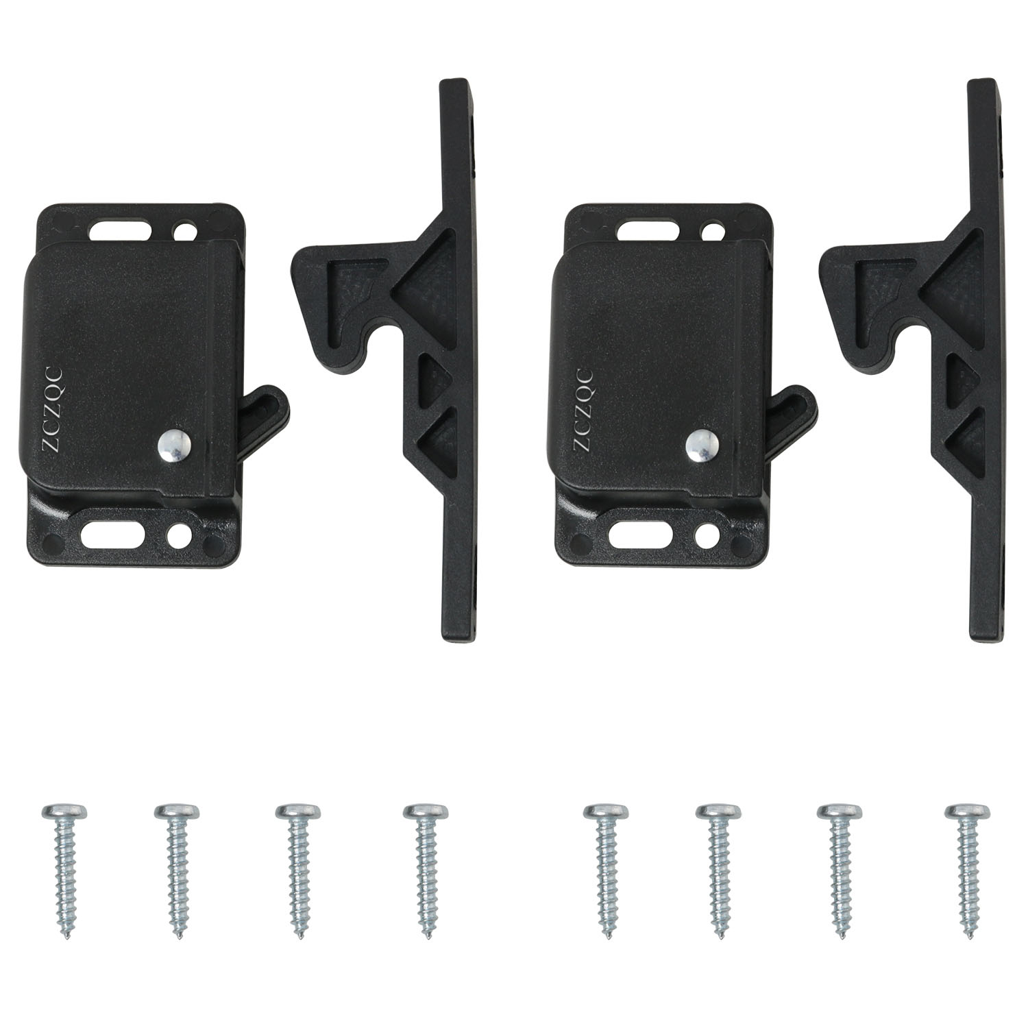 Plastic Door Grabber Catches with Screws, Gate Hardware for