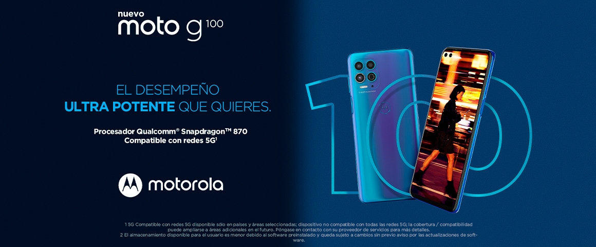 nuevo moto G100
