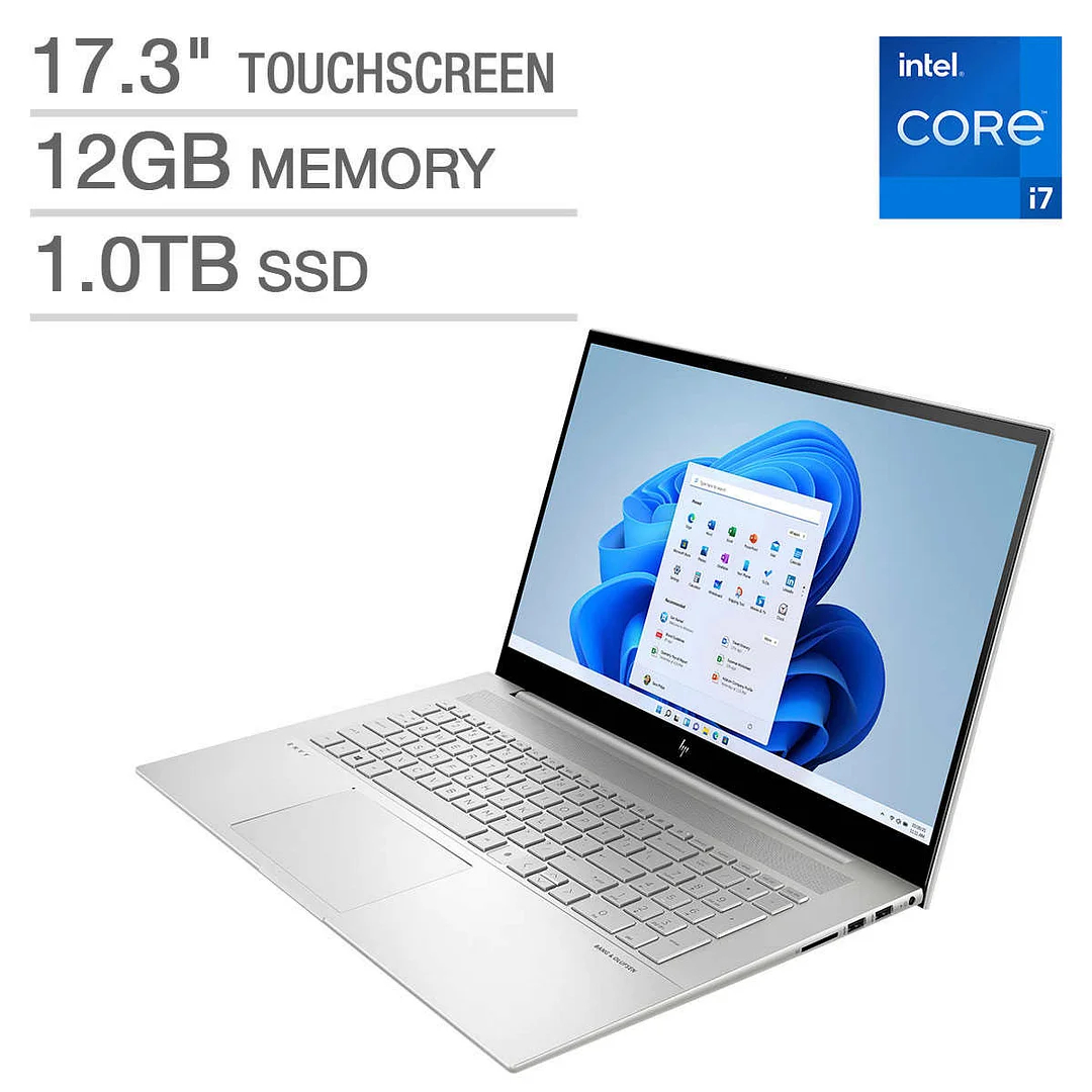 Portátil HP ENVY con pantalla táctil 17,3 - Intel Core i7-1255U de
