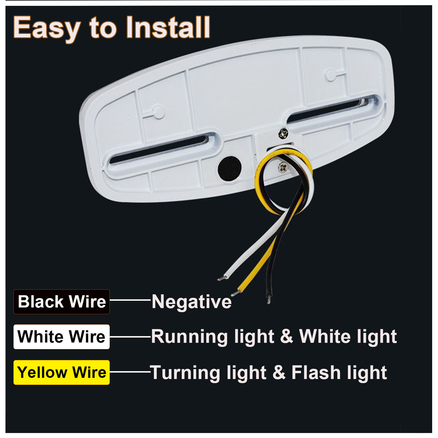 WOWLED 24V Led Trailer Lights 2 Pack, Trailer Tail lights, LED RV Tail Lights, RV Camper Tail Light, RV Replacement Brake Stop Turn RV Exterior Light, Trailer Rear Lights for Boat Lorry Vans Truck