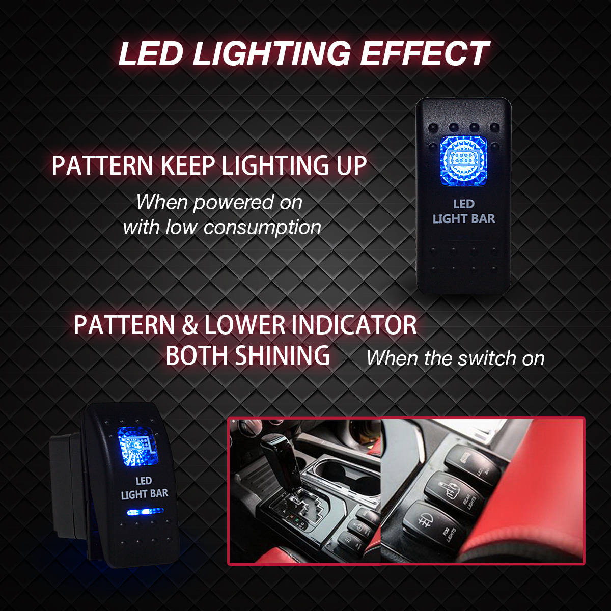 WOWLED High-end Wiring Harness Kit, LED Light Bar Wiring Harness Kit for Off Road Lights LED Light Bar with 12V 40A Relay On Off Switch(2 Lead)