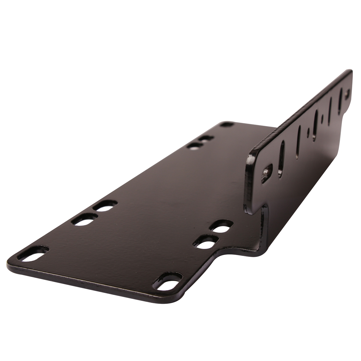 WOWLED Universal License Number Plate Frame, Aluminium Alloy Mounting Bracket Holder for Offroad Driving LED Light Bar and Work Lamps Truck Camp 4X4, Black