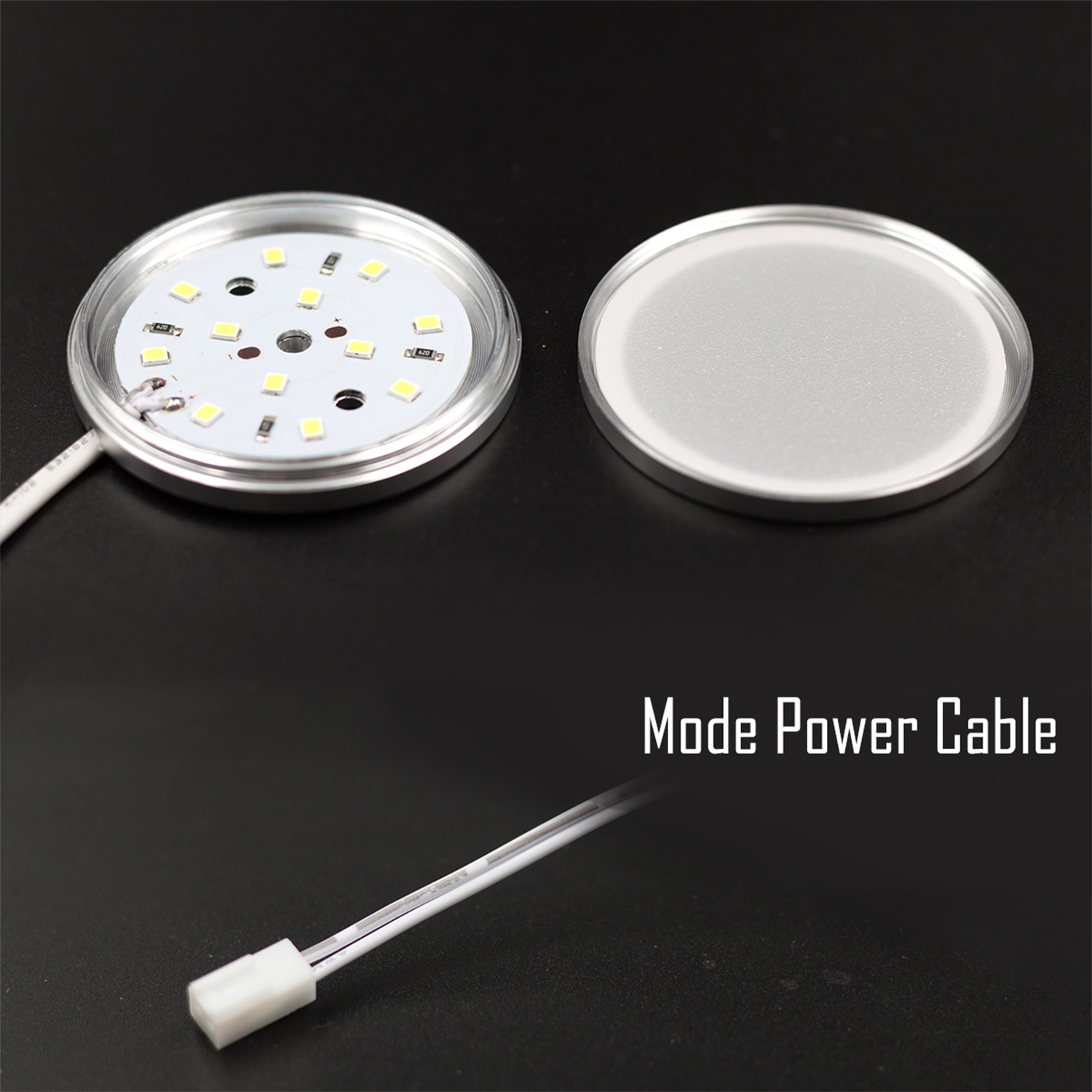 WOWLED Dimmable RV Under Cabinet Lighting, Interior Car Lights, White 3W LED Car Interior Lights with RF Remote, Car accessories, Surface Mounted for Boat Motorhome, Camp Caravan, Yachts (6Pack, 12V)