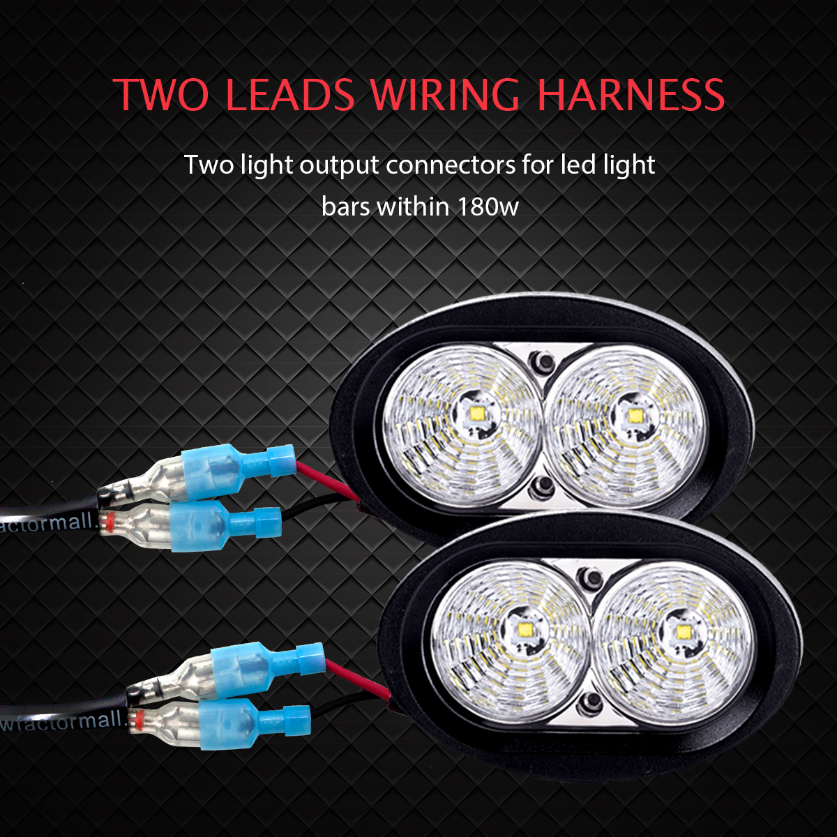 WOWLED LED Light Bar Wiring Harness Relay Kit + Switch 12V Car Wiring Kit for Fog light Spotlight Lamp Off-road light, 4x4 ATV Truck Boat SUV UTV, Braided