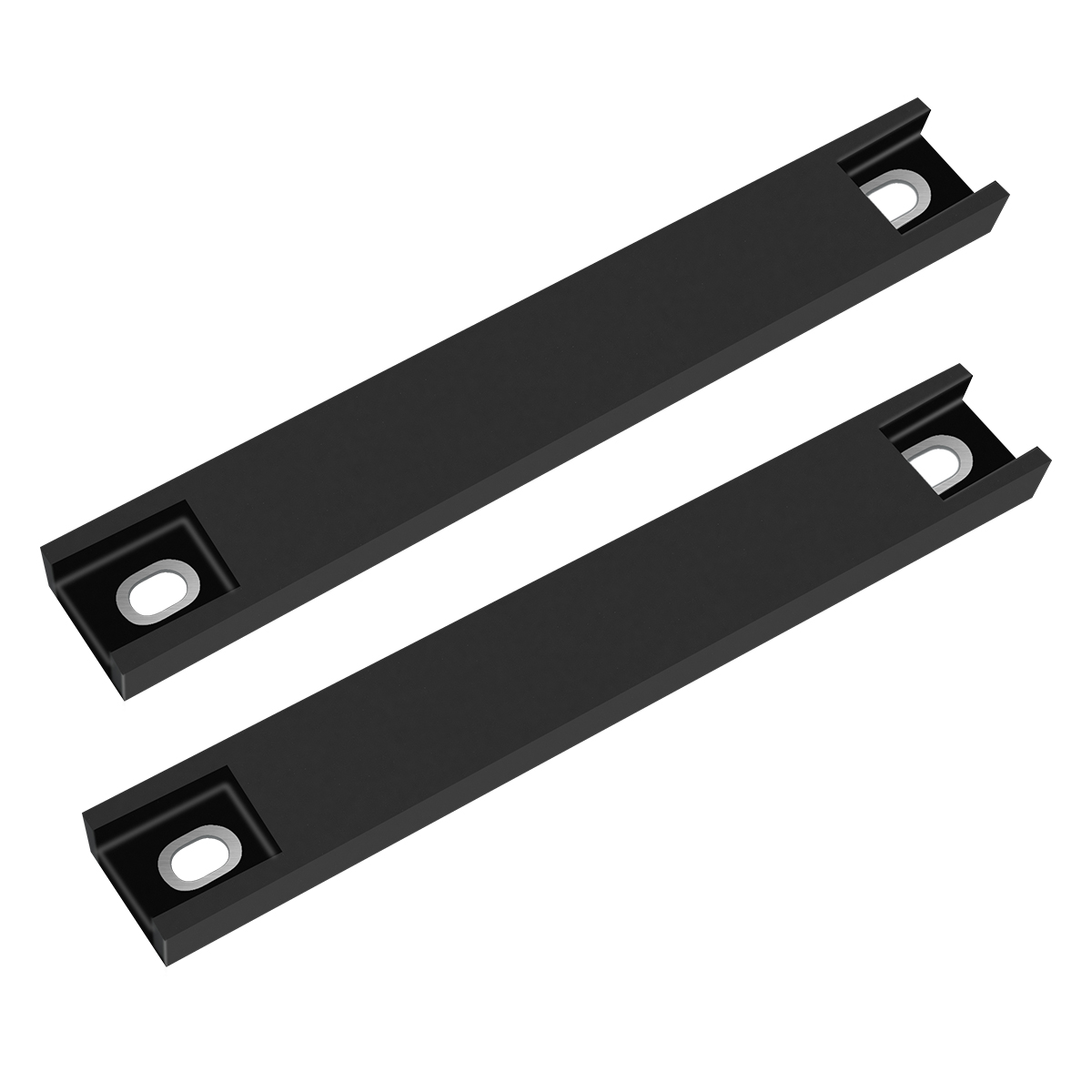 WOWLED 2 Pack Premium Rubber Coated Magnetic License Plate Holder, Magnet Tag, Demo Tag Test Drive, Car Dealer Magnet Bar License Plate Frame with Screws No Scratch for Car Truck (Black)