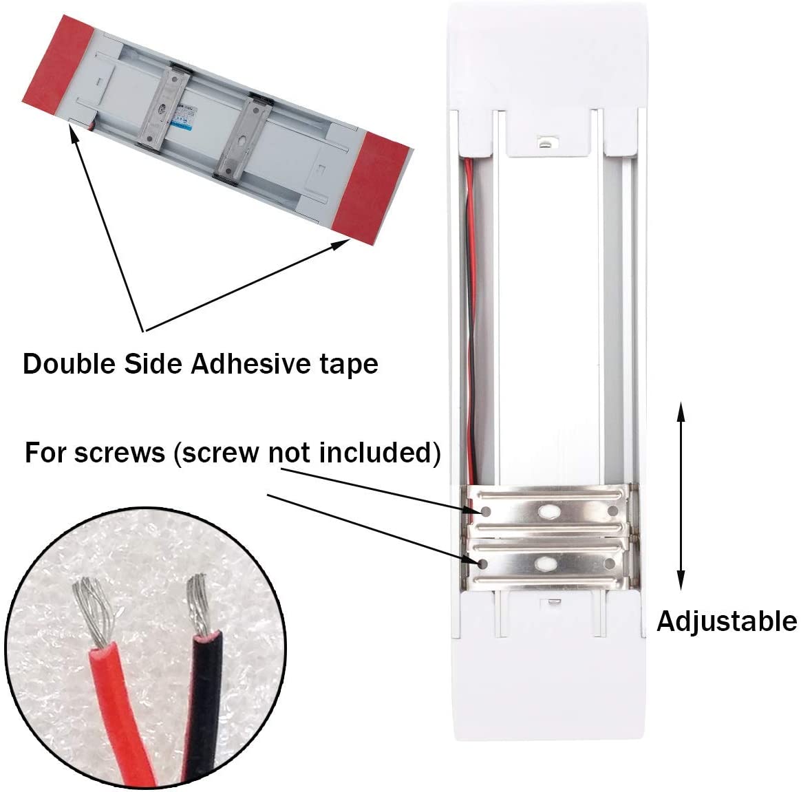 WOWLED 12V 72LED Interior Lights, 4W LED RV Ceiling Roof Lights Bar Lamp with On/Off Switch, LED Interior Lighting for Car Camper Van Bus Caravan Camp Boat Dome Light Motorhome Kitchen