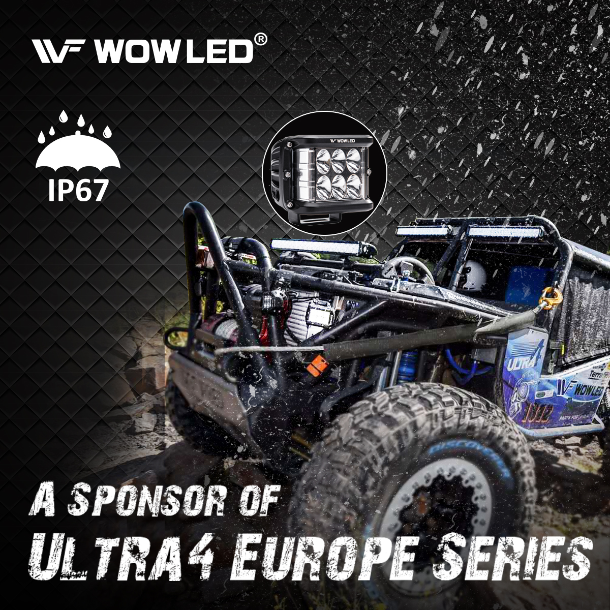 WOWLED Side Shooter LED Work Light, 2 Pack 5 Inch 45W LED Cube Work Lights Offroad Driving Spot Flood Fog Light Bar with Side Shooter for 12V 24V 4WD Truck 4x4 Camping Light