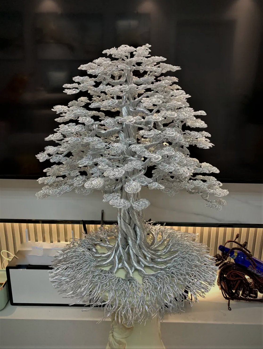 Bonsai tree DIY Handmade Aluminum wire crafts Artwork  Ornament Furniture decorations Office decorations