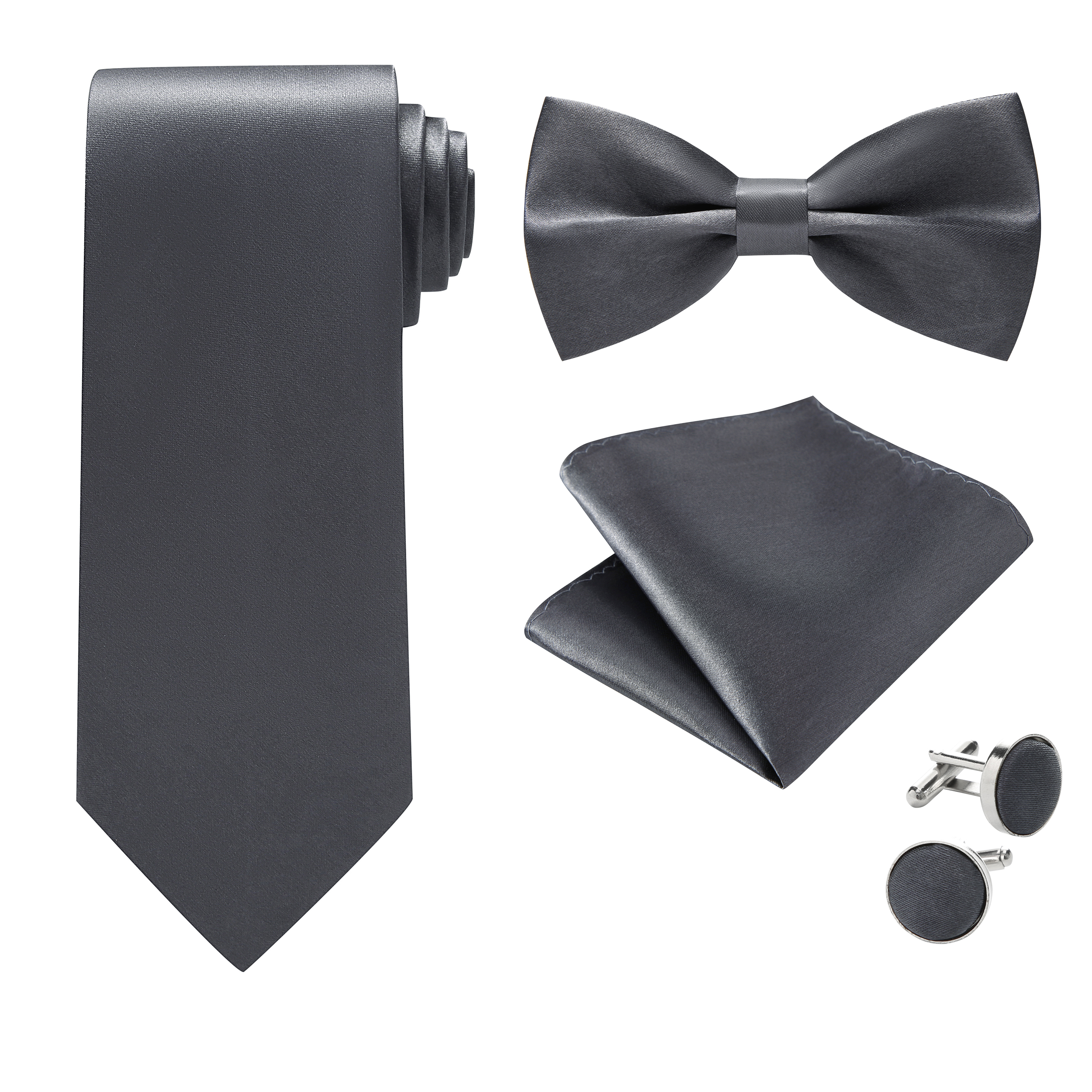 Dark Grey Bow Tie