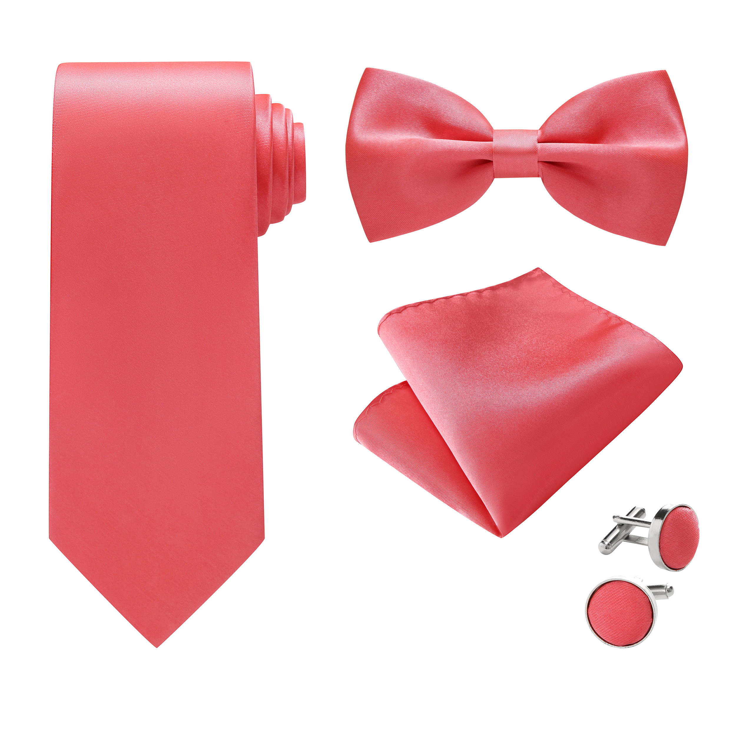 Coral Bow Tie