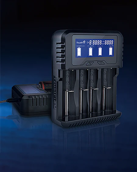 TrustFire TR-016 USB Akku Ladegerät Batterie Akkuladegerät für Li-Ion IMR 18650 10440 14500 16340 17335 17670 18350 18500 Wiederaufladbare Batterie 3,7V Lithium Akkus (Batterien Nicht enthalten)