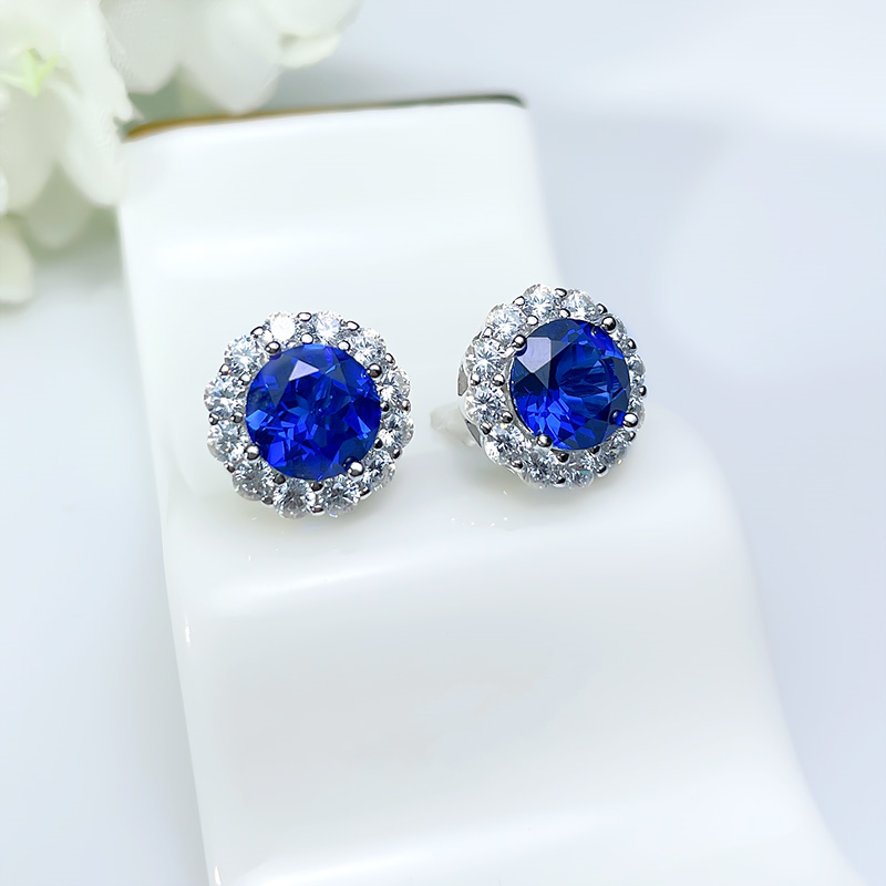 High Definition Cornflower Sapphire Earrings New Wave Earrings