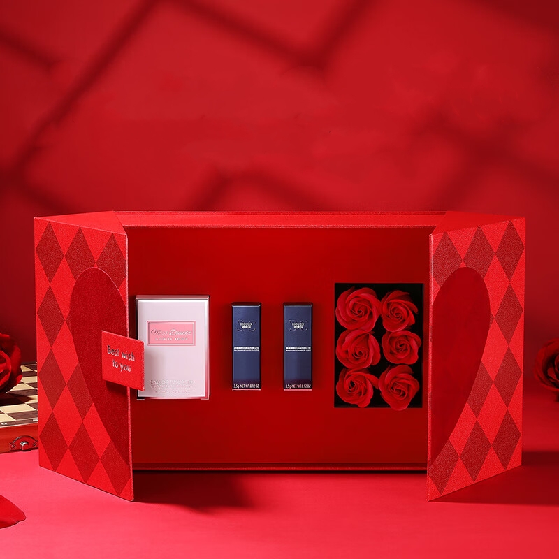 Lipstick perfume Gift Box Set Birthday Gift for Girl Qixi Valentine's Day