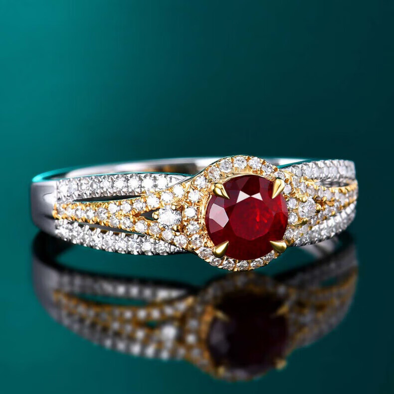 Ring women pigeon blood red ruby ring fashion design for girlfriend fo