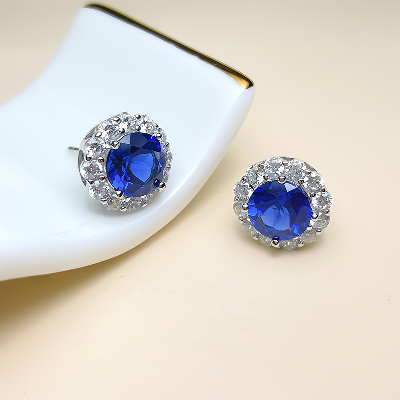 High Definition Cornflower Sapphire Earrings New Wave Earrings