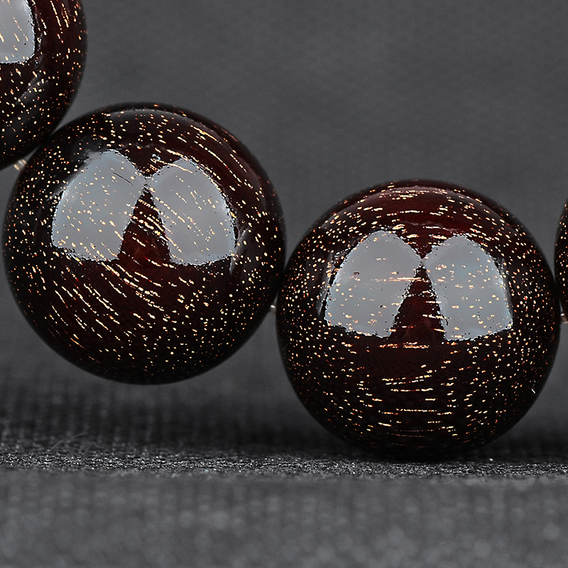 Collector grade Indian small leaf rosewood string 20mm Buddha beads high oil density clay 12pcs