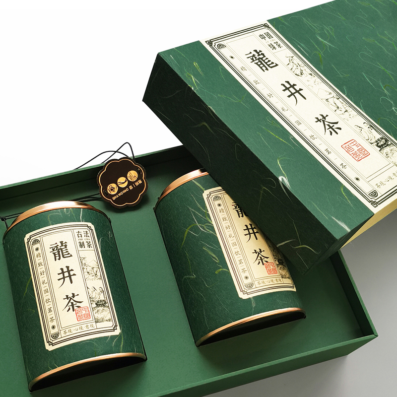 The first Jiangnan tea gift box Ming Qian green tea special grade Long