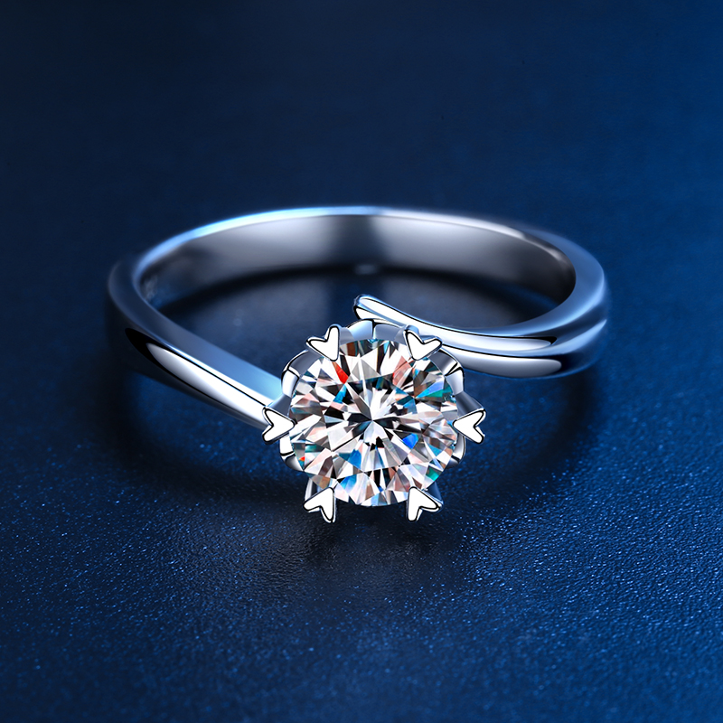 Love for Life White 18K gold diamond proposal ring