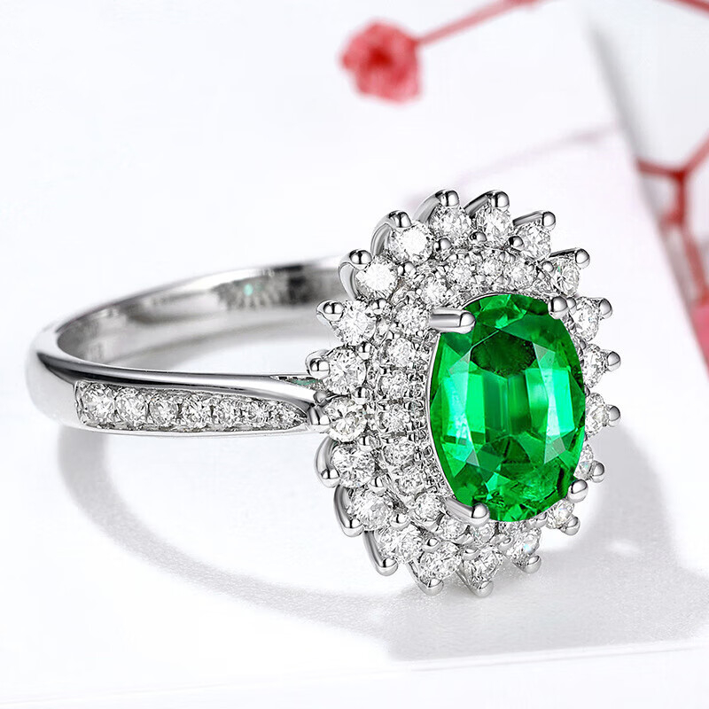 Emerald daiquiri ring for women classic green 1.5 carat emerald ring