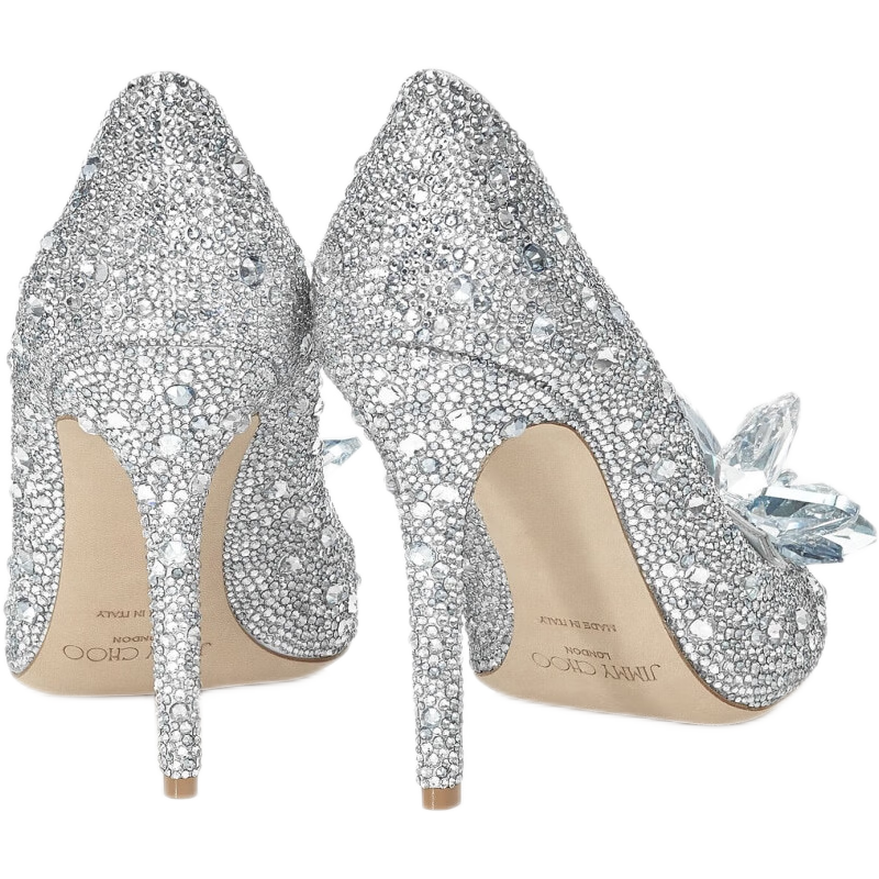 women's crystal shoes high heels shiny crystal decoration elegant temperament Goddess Day gift  Please contact customer service for the size needed