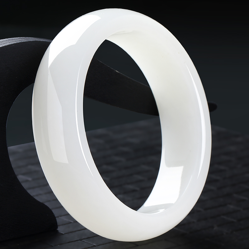 Hetian jade bracelet sheep's-fat jade women's jade bracelet peace brac