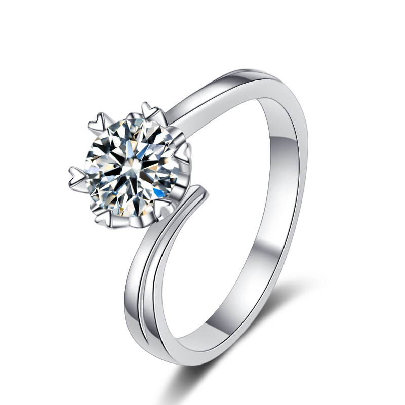 Love for Life White 18K gold diamond proposal ring