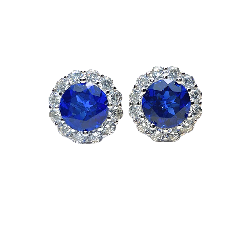 High Definition Cornflower Sapphire Earrings New Wave Earrings
